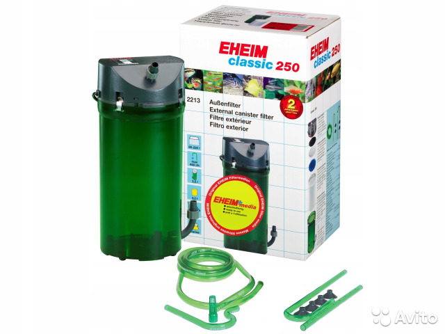 Фильтр внешний EHEIM CLASSIC 2213050 (до 250 л, производительность 440л/ч) с био наполнителем 